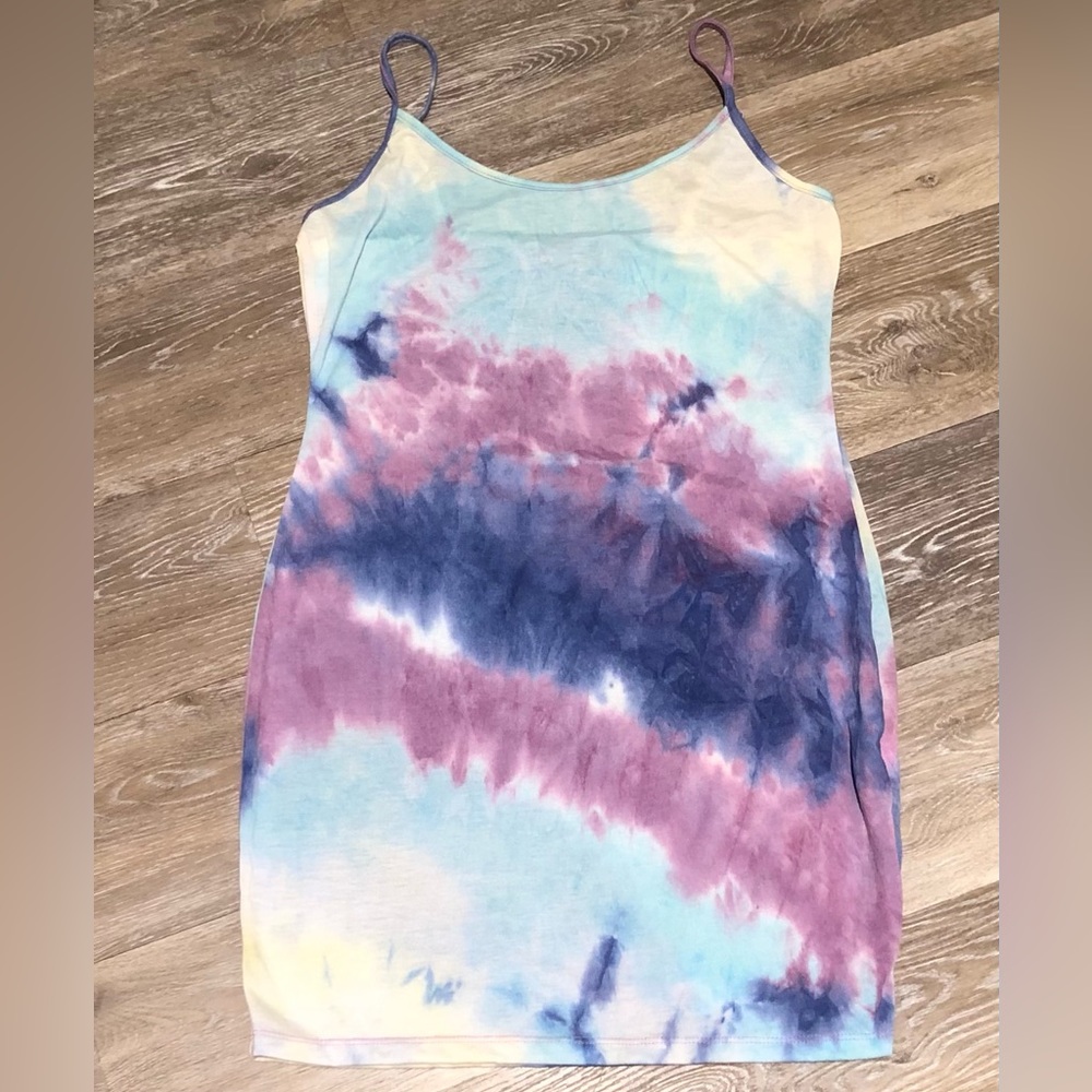 Bodycon cotton tie dye dress